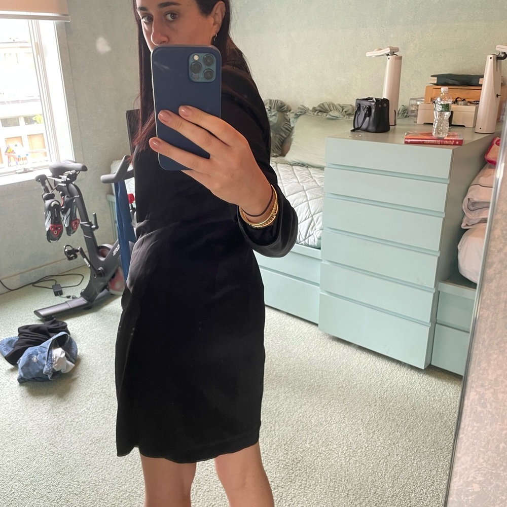 Halston Paris satin blazer dress - Picture 3 of 7